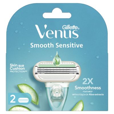 Gillette Venus Smooth Hair Removal Razor Cartridges for Women Pack of 2