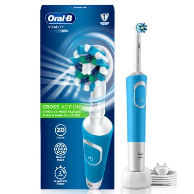 Oral-B VITALITY White and Clean Electric Rechargeable Toothbrush-Blue