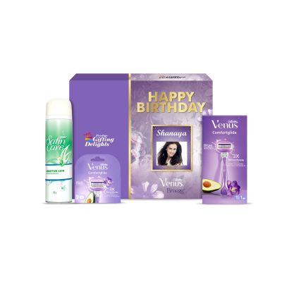 Gillette Venus Breeze Razor Shaving Birthday Gift Pack for Women