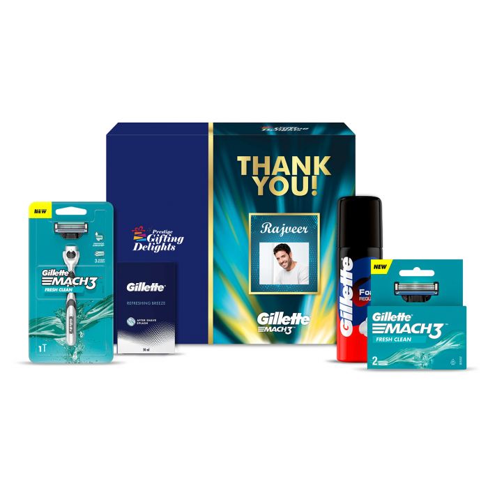 Gillette Mach3 Turbo Sensitive Soothing Thank You Gift Pack