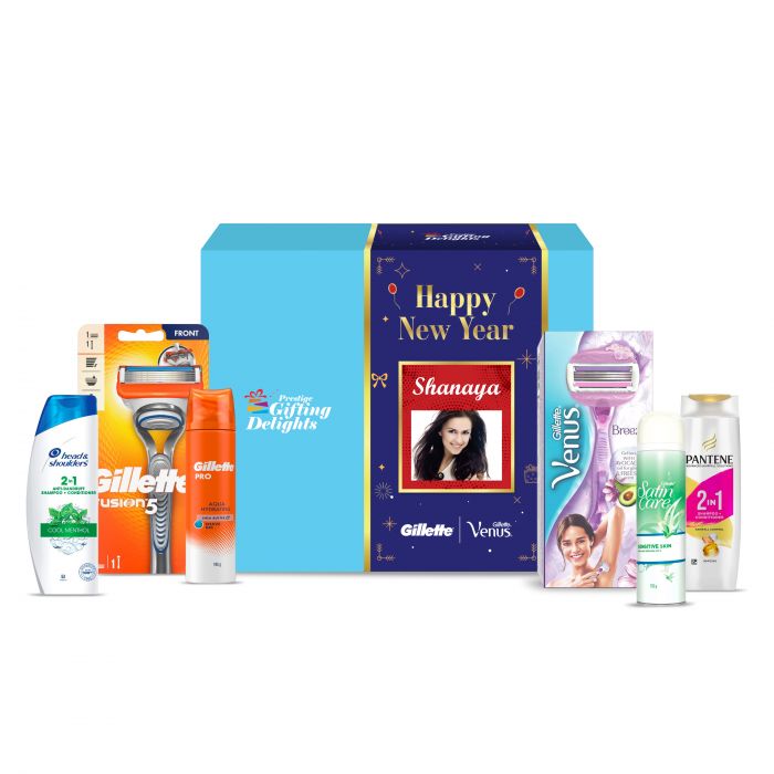 Gillette Venus + Fusion Manual Shaving & Haircare New Year Kit For Him And Her