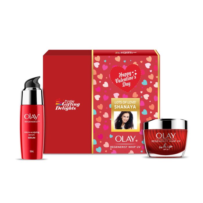 Olay Whip and Regenerist Serum Valentines Day Gift pack