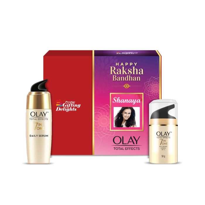 Olay Total Effect Cream + Serum Rakhi Kit