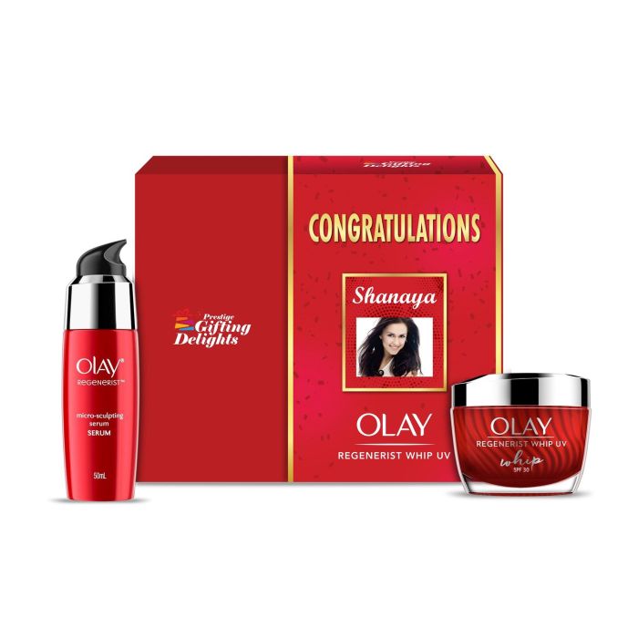 Olay Whip + Regenerist Serum Congratulations Gift pack