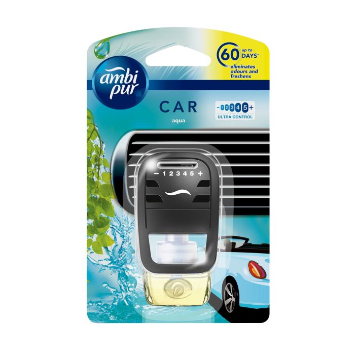 Ambi Pur Aqua Car Air Freshener Starter Kit (7.5ml)