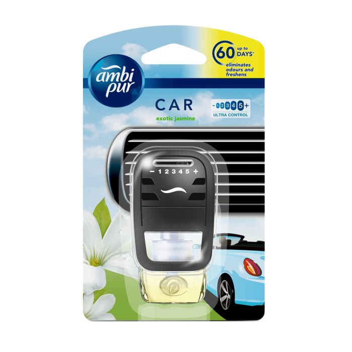 Ambi Pur Jasmine Car Air Freshener Starter Kit (7.5ml)