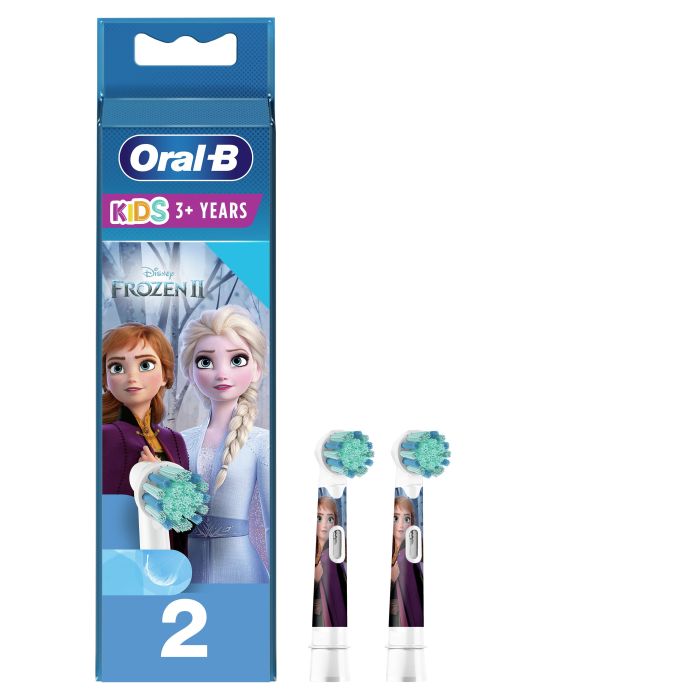 Oral B Kids Rechargeable Electric Toothbrush Soft Replacement Brush Heads Frozen, Pack of 2