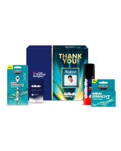 Gillette Mach3 Turbo Sensitive Soothing Thank You Gift Pack