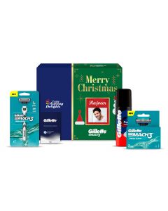 Gillette Mach3 Turbo Sensitive Soothing Christmas Gift Pack