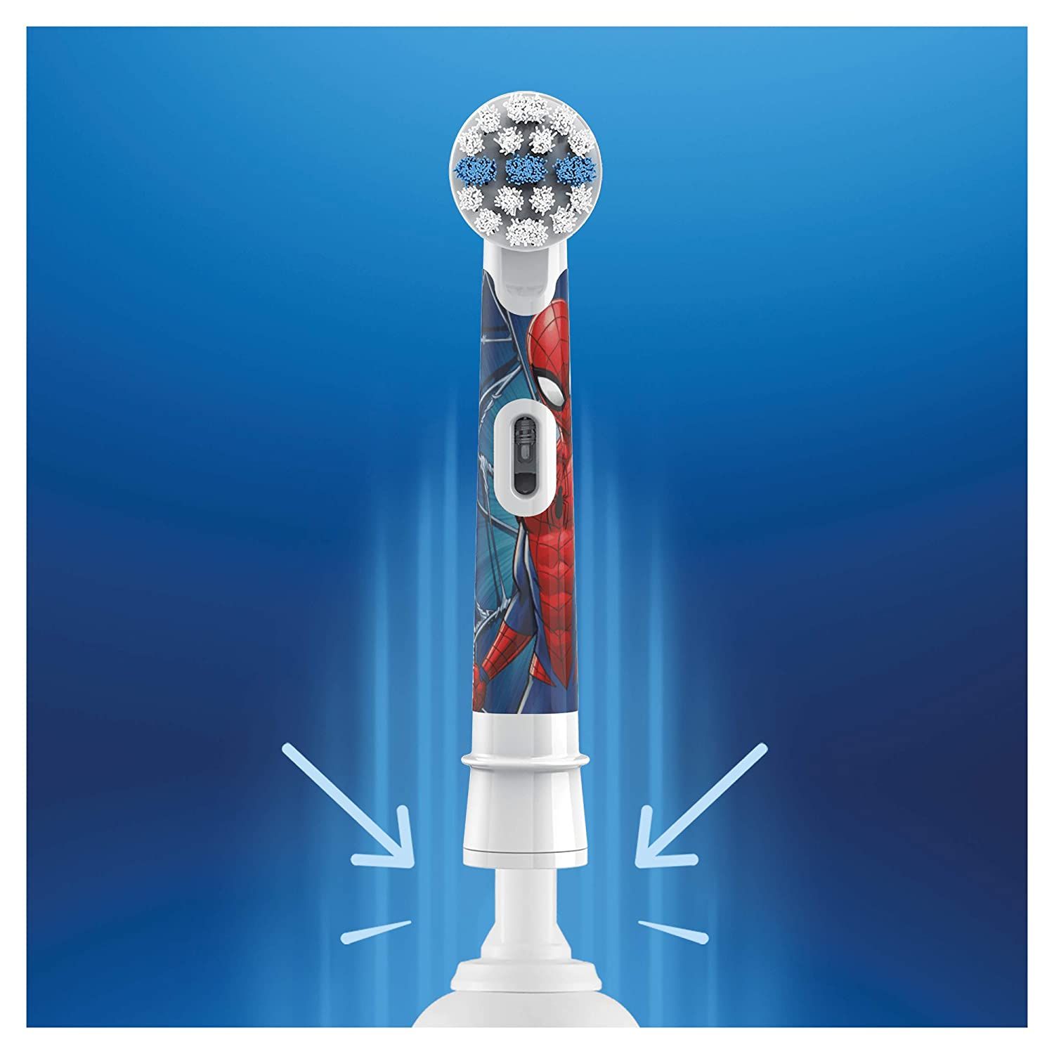 Oral B Kids Rechargeable Electric Toothbrush Soft Replacement Brush Heads Spider Man, Pack of 2