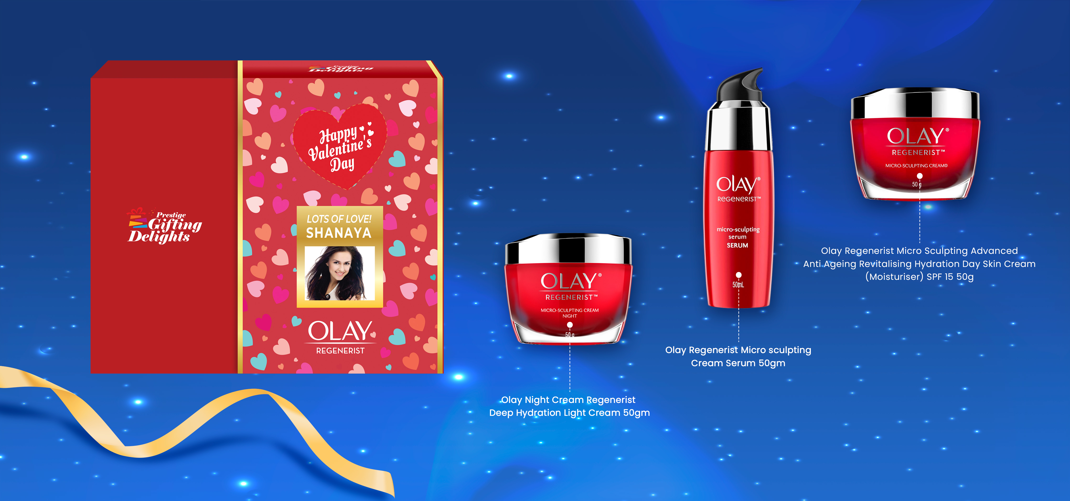 Olay RG Day and Night cream and RG Serum Valentines Day Gift pack