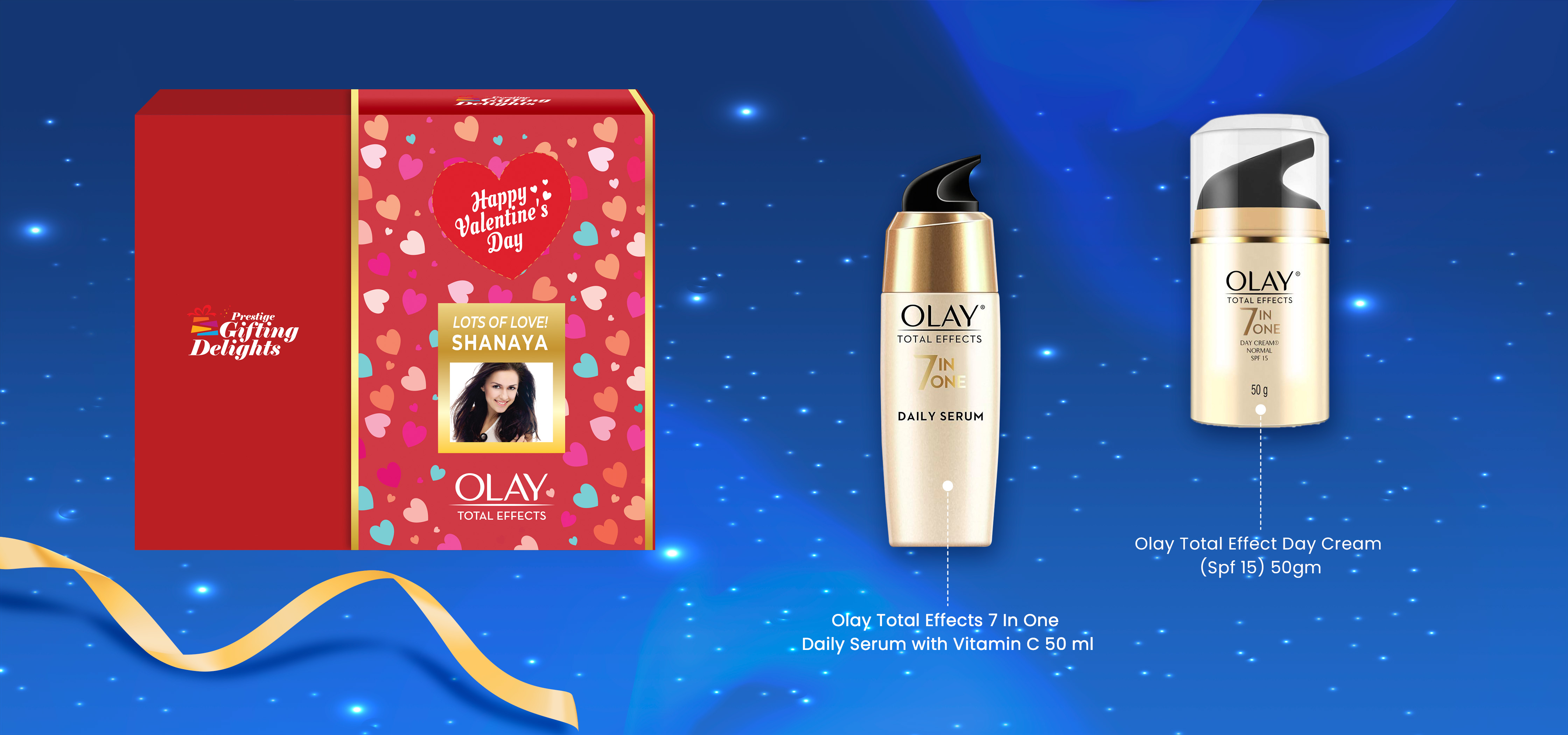 Olay Total Effect Cream and Serum Valentines Day Kit