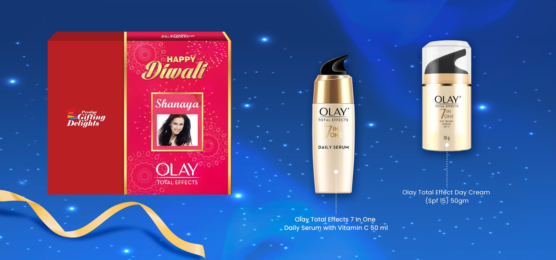 Olay Total Effect Cream + Serum Diwali Kit