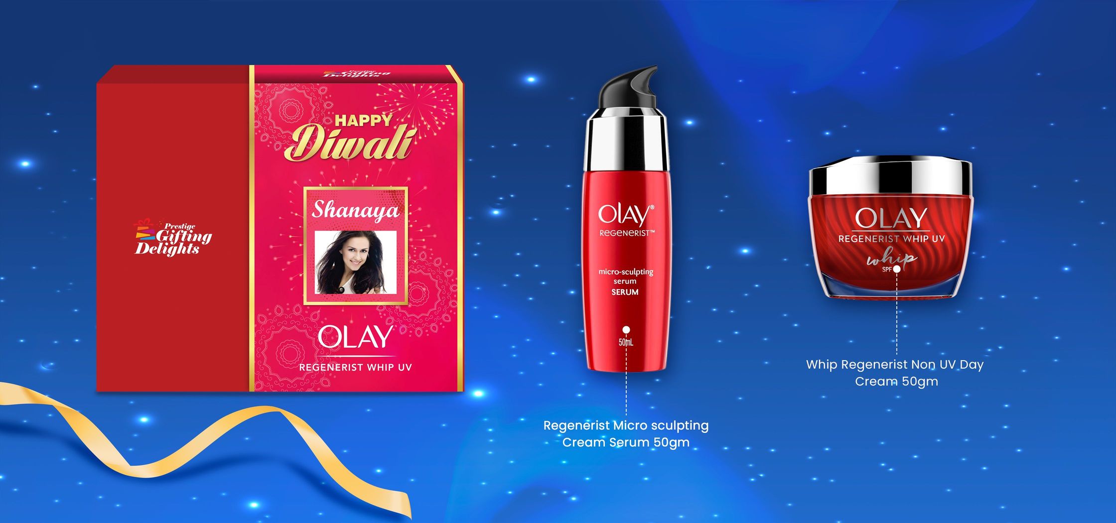 Olay Whip + Regenerist Serum Diwali Gift pack